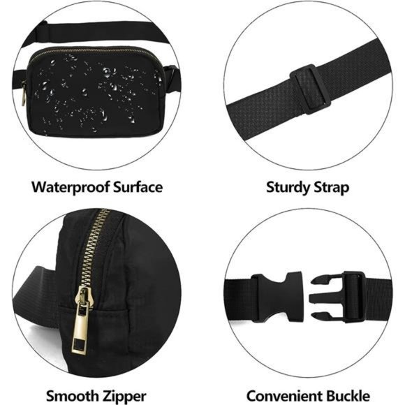 New Waist Pack for Running Fanny‎ Pack for Women and Men Crossbody Belt Bag - Picture 6 of 6